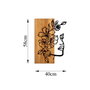Wallity Woman Floral Face - 372 Escultura de pared de madera y metal